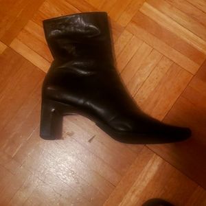 Leather boots